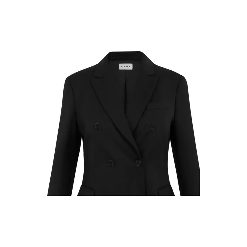 PAROSH FW24 Business Suit Coat Women's Black-4