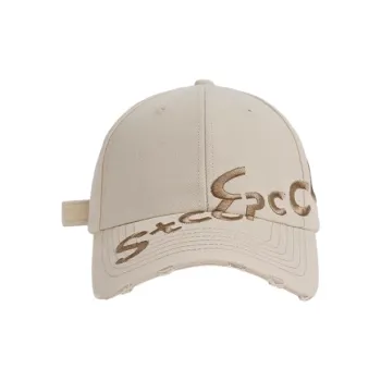 FREE RABBITⅡ Fashion Ripped Wide Brim Face Framing Baseball Caps Unisex