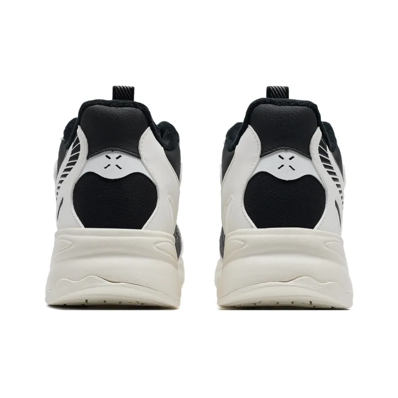 XTEP Nomadic Wear Resistant Slip Resistant Low Top Casual Shoes Women's White Black-5