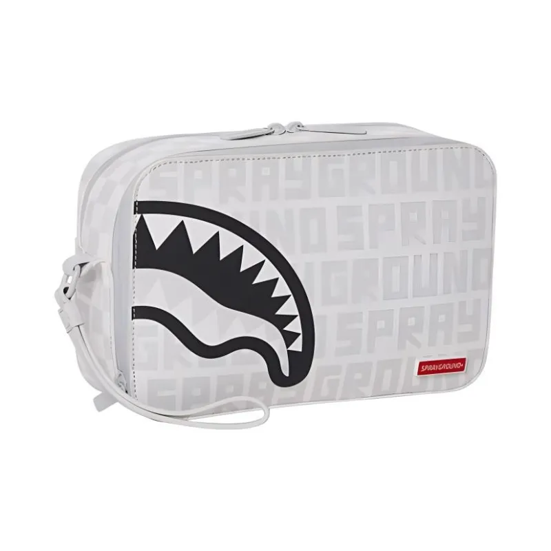 SPRAYGROUND PVC Clutch Medium Size Women's Raw White-1
