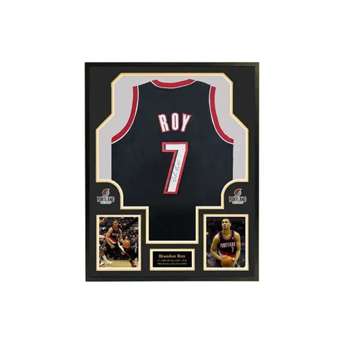 Yi Shot Portland Trail Blazers Basketball Fan Supplies SA Certificate Included Framed Collection Black Unisex