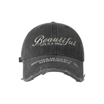 FREE RABBITⅡ Street Fashion Distressed Ripped Baseball Caps Unisex
