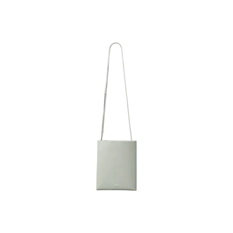 CALVIN KLEIN Leather Shoulder Bag Crossbody Bag Women's Light Green-1