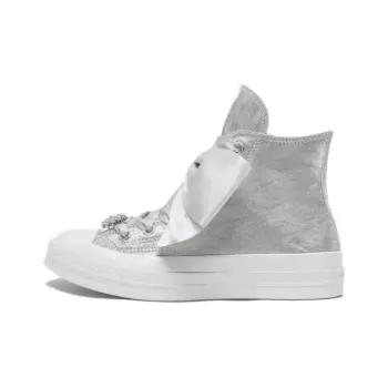 Converse Chuck Taylor All Star Anti Slip Wear Resistant High Top Skateboard Shoes Unisex Silver