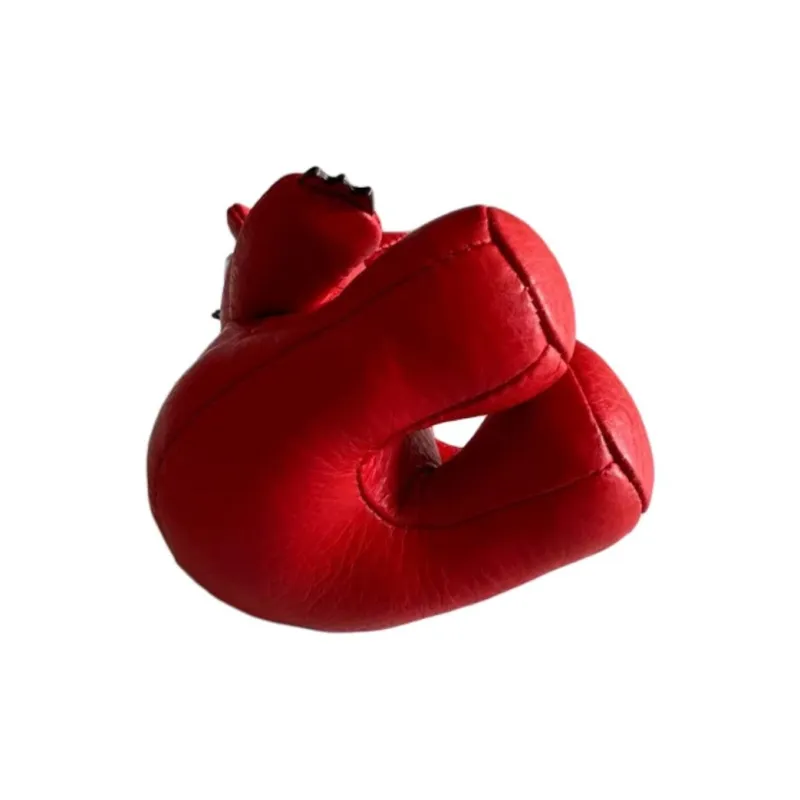 COACH Pebble Pattern Cow Leather Bag Accessory Unisex Red-3