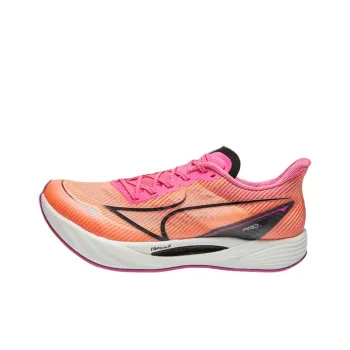 HEALTH Cushioning Slip Resistant Coverage Low Top Carbon Plate Running Shoes Unisex Orange Pink