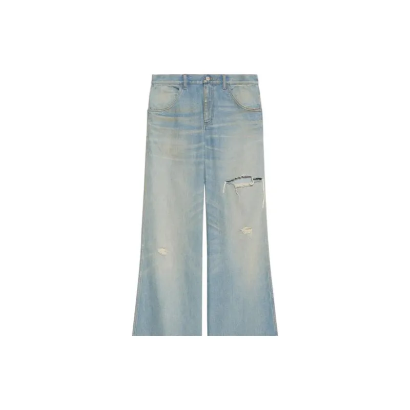 GUCCI FW22 Jeans Women's Denim Blue-5