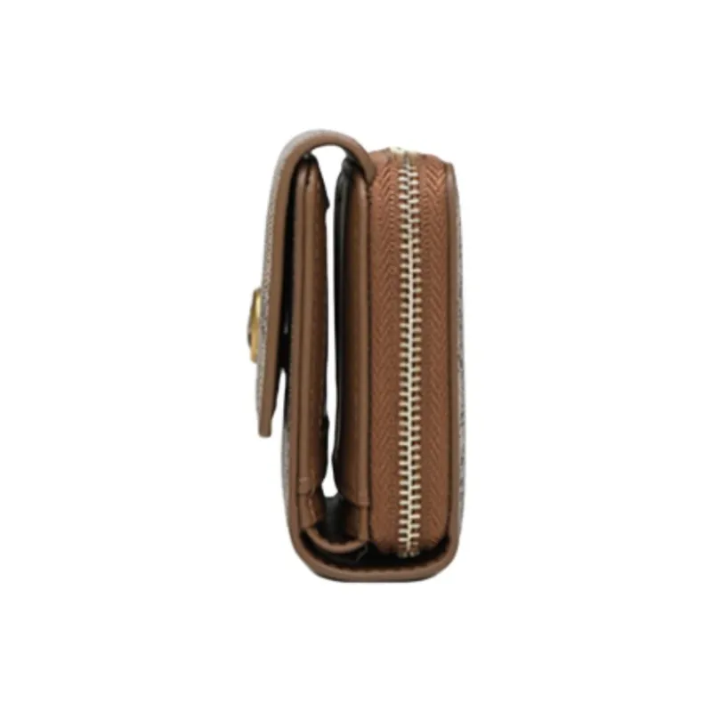 PIERRE CARDIN PVC Wallet Women's Dark Khaki-5