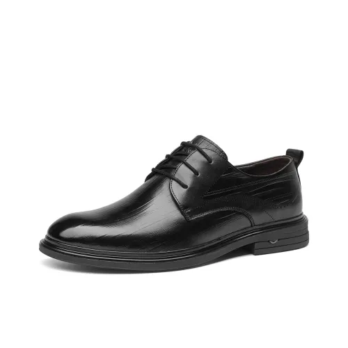 Spider King Dress Shoes Men Low Top Black/Brown