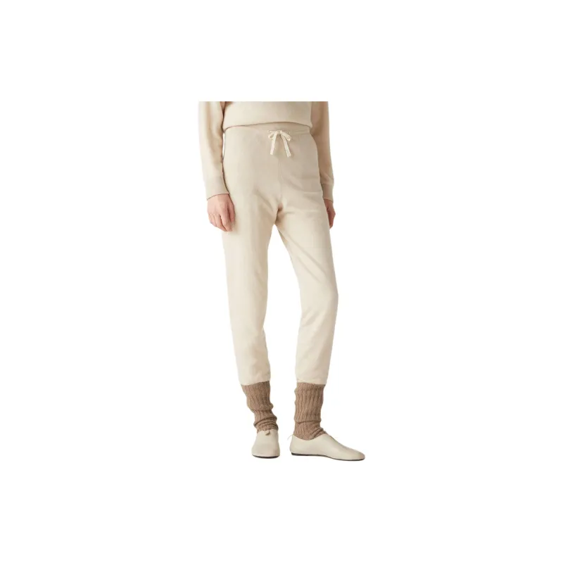 Loro Piana FW24 Knitted Sweatpants Women's Nougat-5