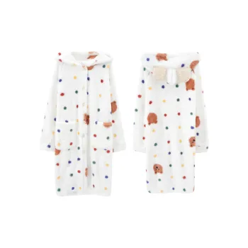 Ta Yan Pajama Robe Women's White