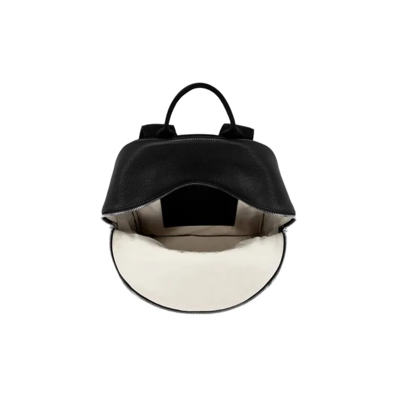 Ecco Cow Leather Backpack Large Size Unisex Black-3