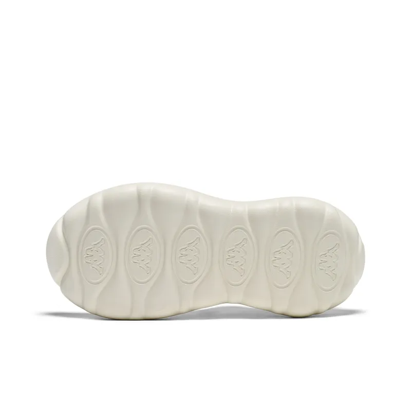 Kappa Anti Slip Wear Resistant Low Top Skateboard Shoes Women's White Brown-4