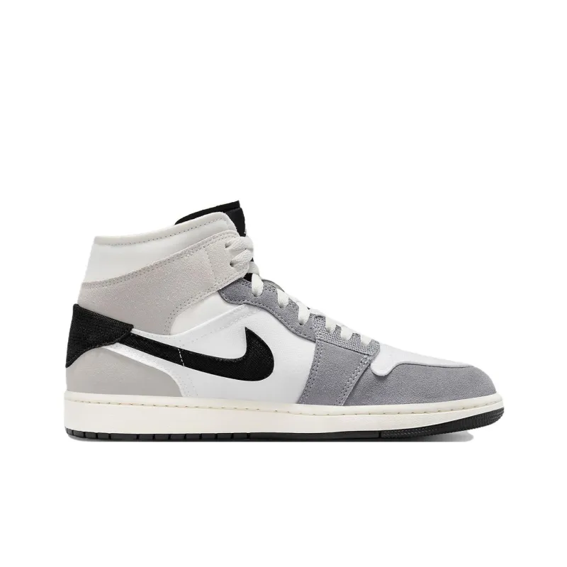Jordan 1 Mid Se Craft White Cement Grey Black-1