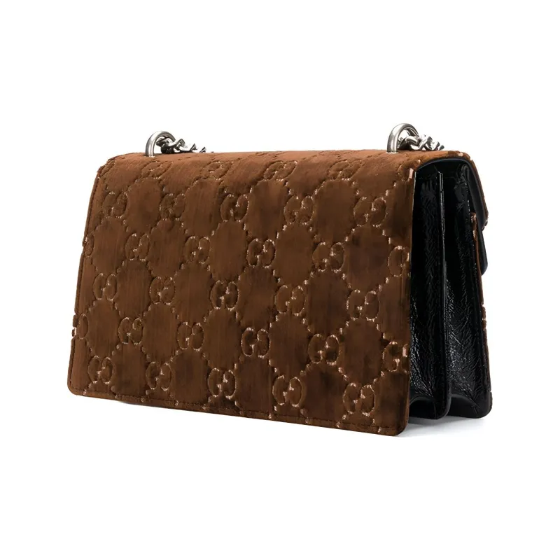 GUCCI Dionysus Velvet Shoulder Bag Crossbody Bag Regular Women's Brown-1