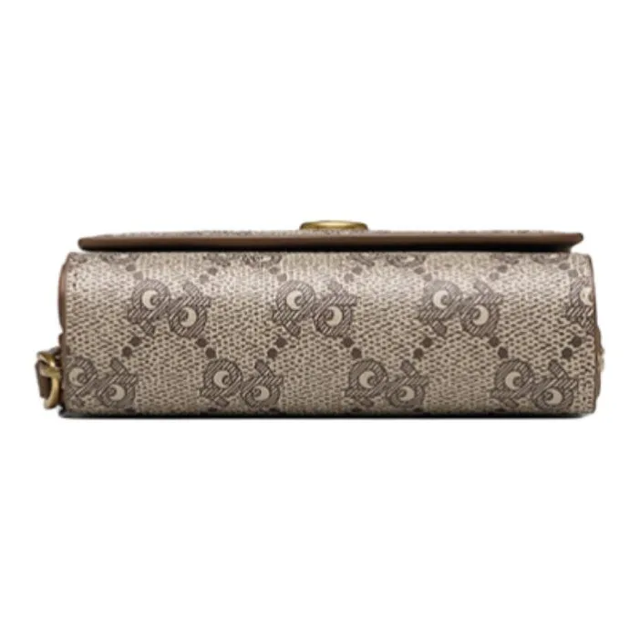 PIERRE CARDIN PVC Wallet Women's Dark Khaki-4