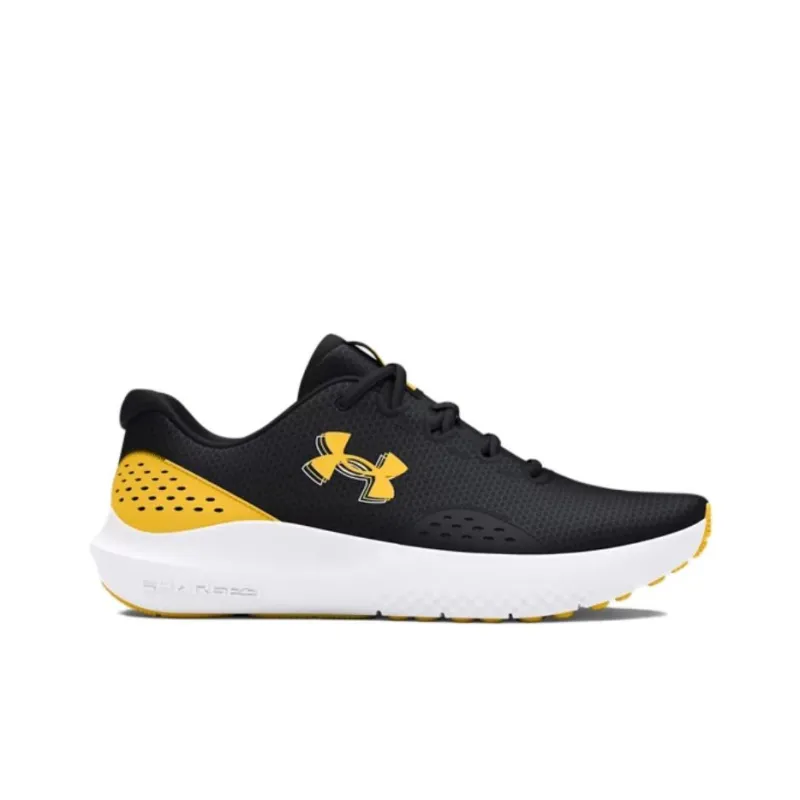 Under Armour Surge 4 Slip-Resistant Breathable Low-Top Running Shoes Men's Black-1