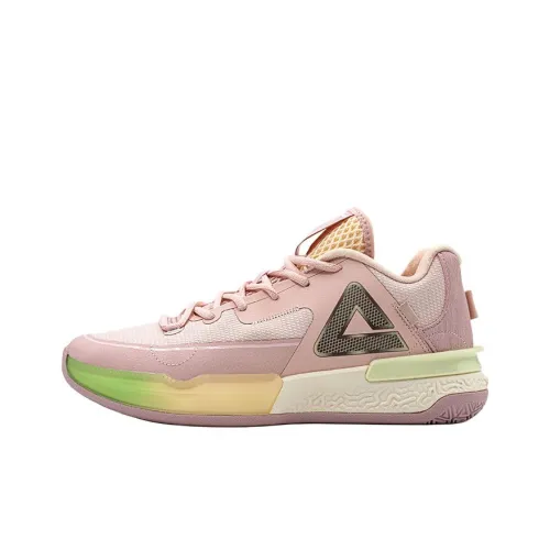 PEAK Cushioning Wear Resistant Low Top Basketball Shoes Men's Pink