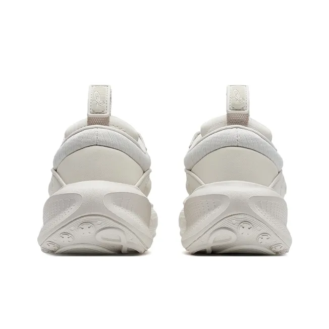 XTEP Star Meteor Anti Slip Wear Resistant Low Top Casual Shoes Women's Beige-5