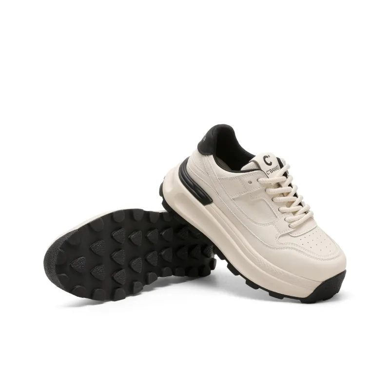 C°BANNER Support Low Top Chunky Sneakers Beige-3