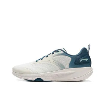 LiNing Lan Guang Cushioning Anti Slip Wear Resistant Breathability Low Top Training Shoes Men's White Cyan