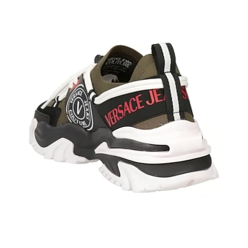 VERSACE JEANS Couture Versace Low-Top Casual Shoes Men's Dark Green-2