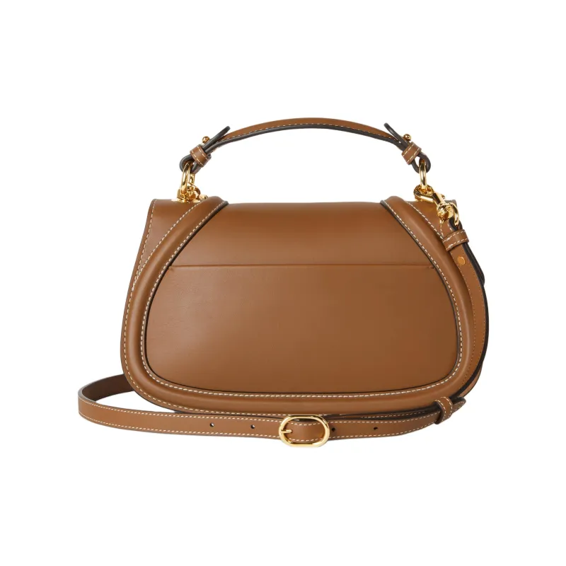 GUCCI Blondie Leather Shoulder Bag Crossbody Bag Handbag Small Size Women's Brown-3