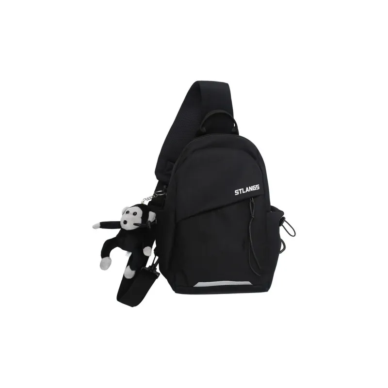 Techson Nylon Sling Bag Regular Unisex Black Green Blue Ecru-0