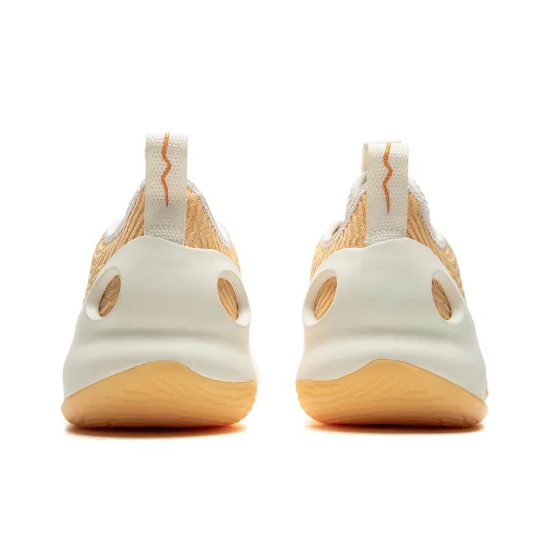 LiNing Charming Ultra Low Anti Slip Wear Resistant Low Top Basketball Shoes Men's Soft Apricot Yellow-5