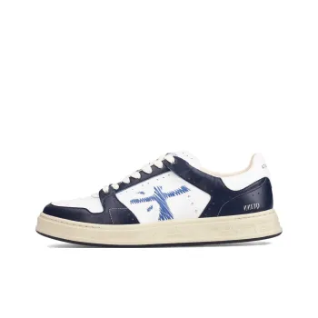 PREMIATA Quinn Low Top Skateboard Shoes Men's White Blue