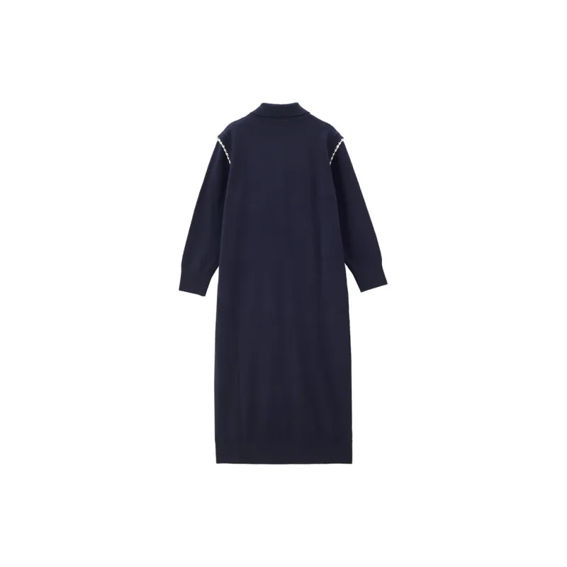 UNIQLO Long-Sleeved Dresses Women's Moonlit Blue-1