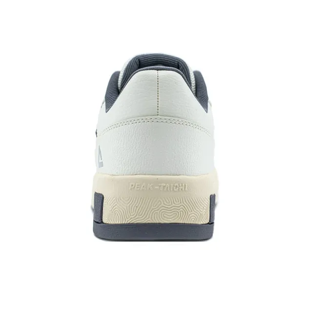 PEAK Taichi 910OG Anti Slip Wear Resistant Low Top Skateboard Shoes Men's White Gray-4