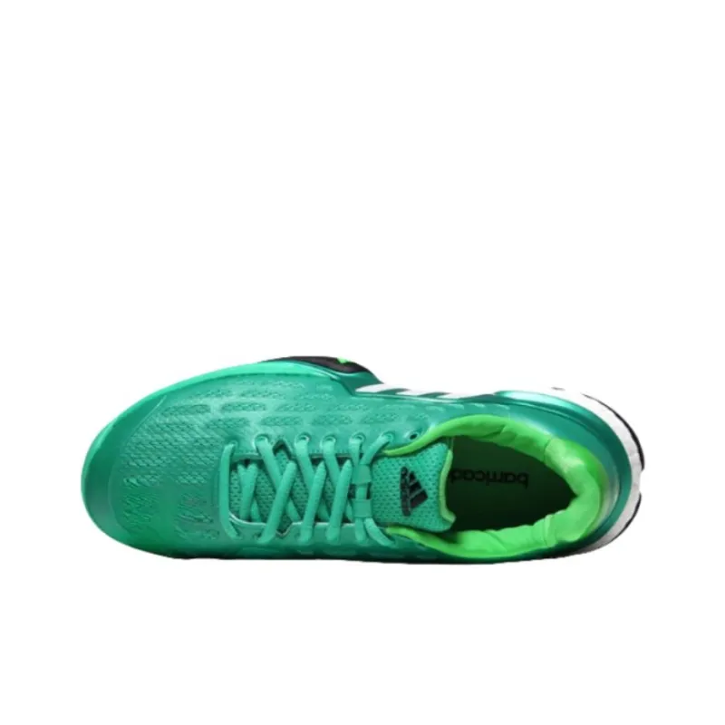 Adidas Barricade Anti-Slip Wear-Resistant Low-Top Tennis Shoes Men's Green-1