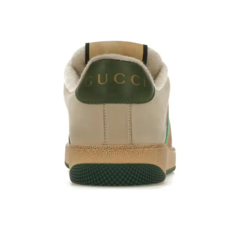 GUCCI Screener Distressed Green Orange Women's-4