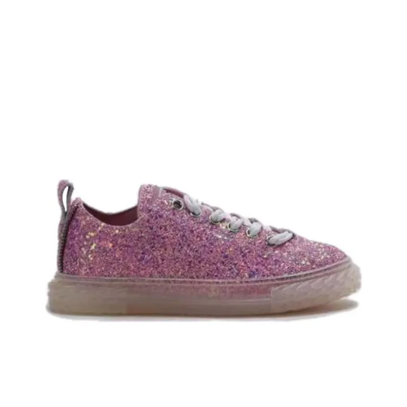 Giuseppe Zanotti/GZ Low Top Skateboard Shoes Women's Pink Purple-1