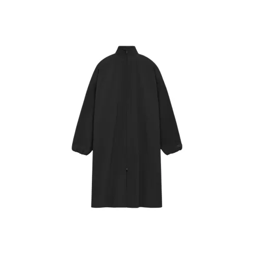 Fear Of God Essentials Fall24 BACK TO SCHOOL Series Trench Coats Men Obsidian Black