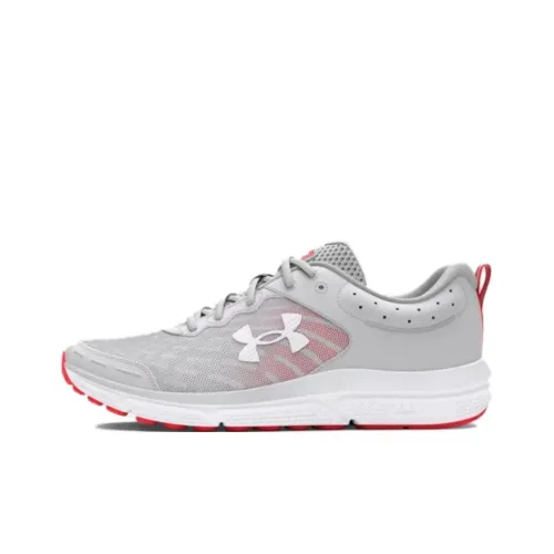 Under Armour Charged Assert 10 Anti Slip Wear Resistant Low Top Casual Running Shoes Women's Light Gray