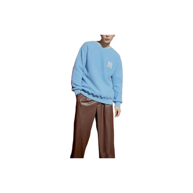 MLB Base Logo Sweatshirts Unisex Blue-3