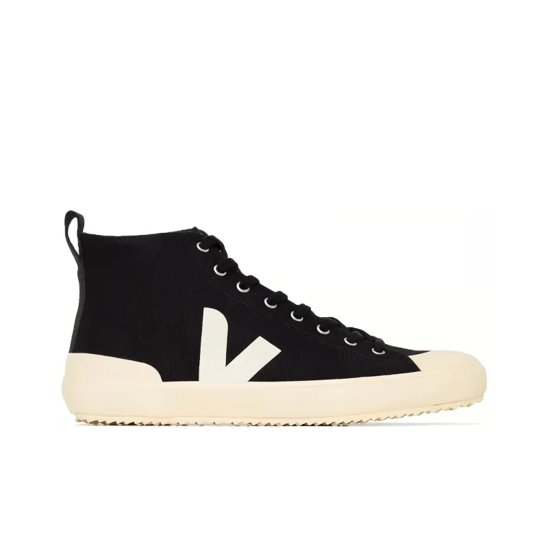 VEJA Nova High-Top Skateboard Shoes Unisex Black-1