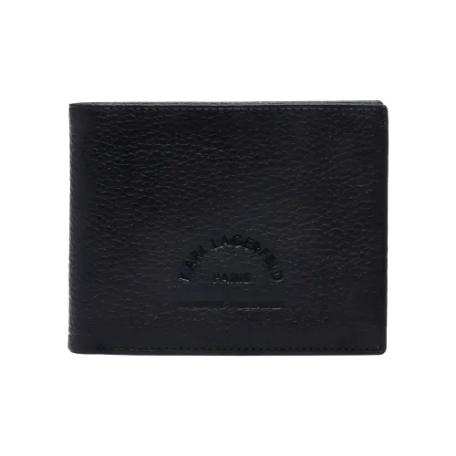 KARL LAGERFELD Cow Leather Wallet Womens White Wallets