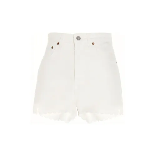 MIU MIU Denim Shorts Women's White