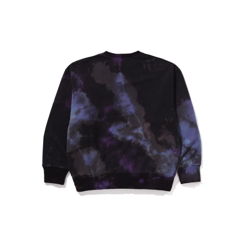 Bape Tie Dye Ape Head Relaxed Fit Crewneck Sweatshirt-1