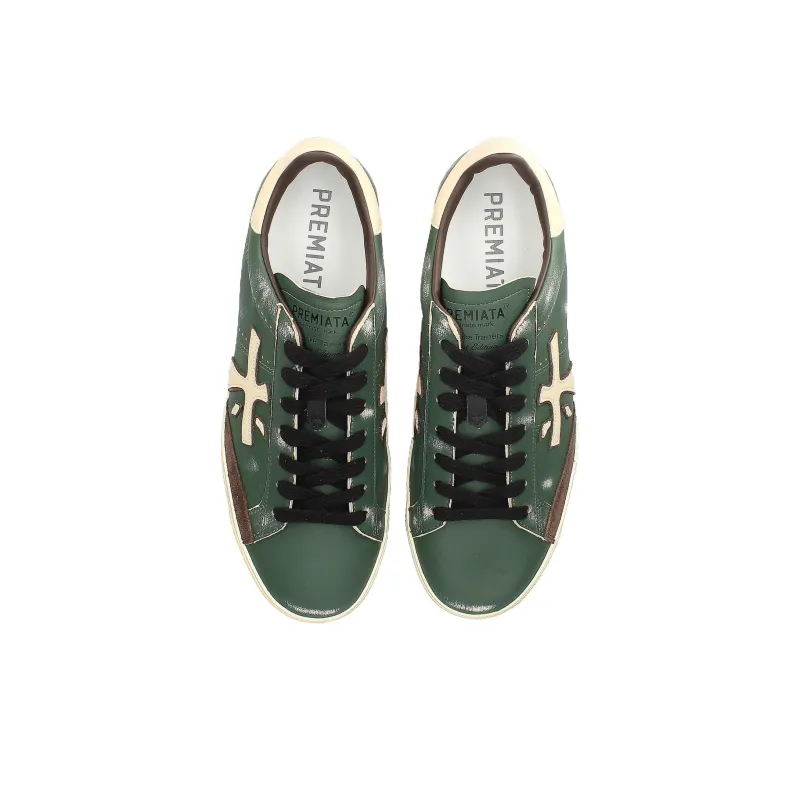 PREMIATA Steven Low-Top Skateboard Shoes Men's Green-5