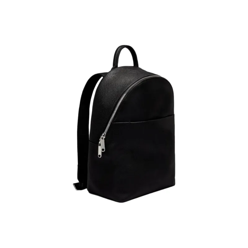 Ecco Cow Leather Backpack Large Size Unisex Black-1
