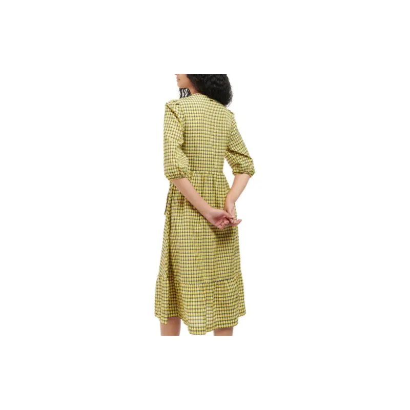 BARBOUR SS23 Short-Sleeved Dresses Women's Yellow-3