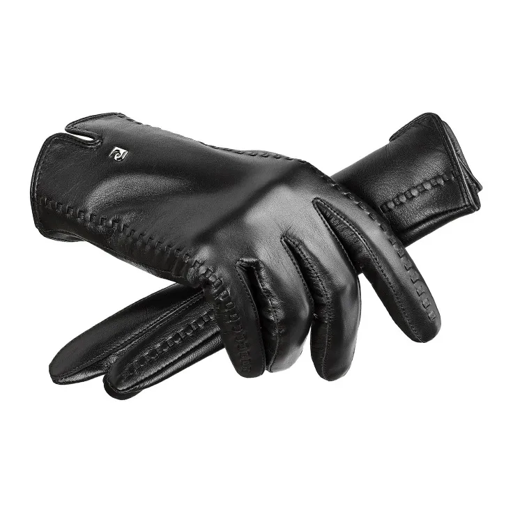 PIERRE CARDIN Sheepskin Gloves Women's Black-2
