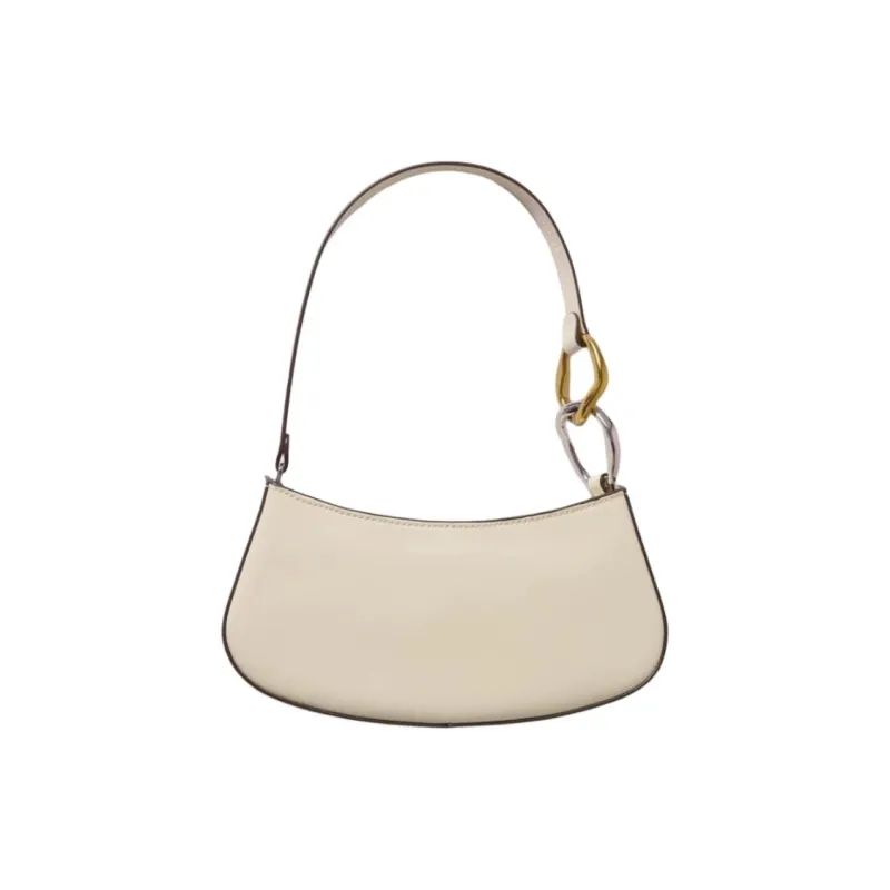 Staud Cow Leather One Shoulder Handbags Medium Size Women's White-2