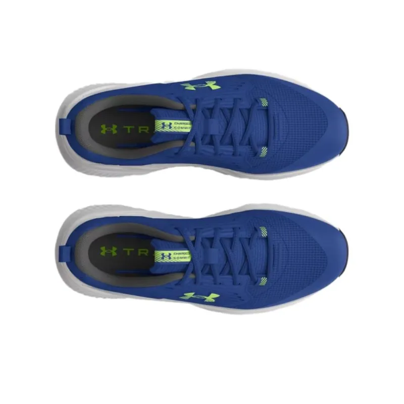 Under Armour Commit 4 Anti Slip Wear Resistant Low Top Training Shoes Men's Blue-3