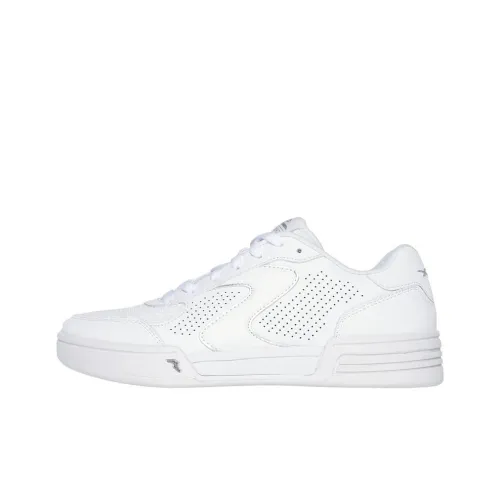 Skechers Viper Court Anti-Slip Wear-Resistant Low-Top Skateboard Shoes Women's White
