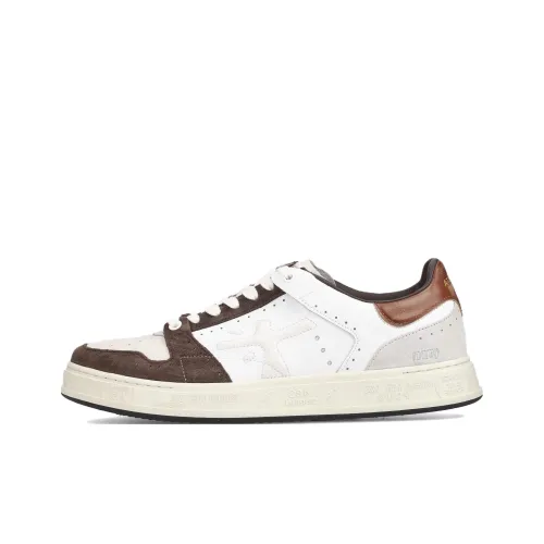 PREMIATA Quinn Low Top Skateboard Shoes Men's White Brown